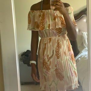 Tropical off shoulder Dress
